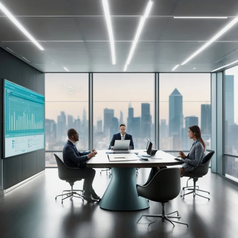 Professional using AI tools in workplace